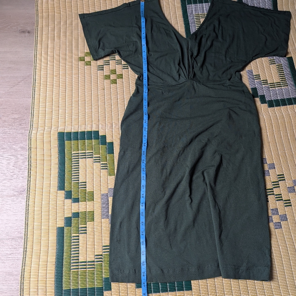 Pact Dark Green Midi Dress - Picture 6 of 7